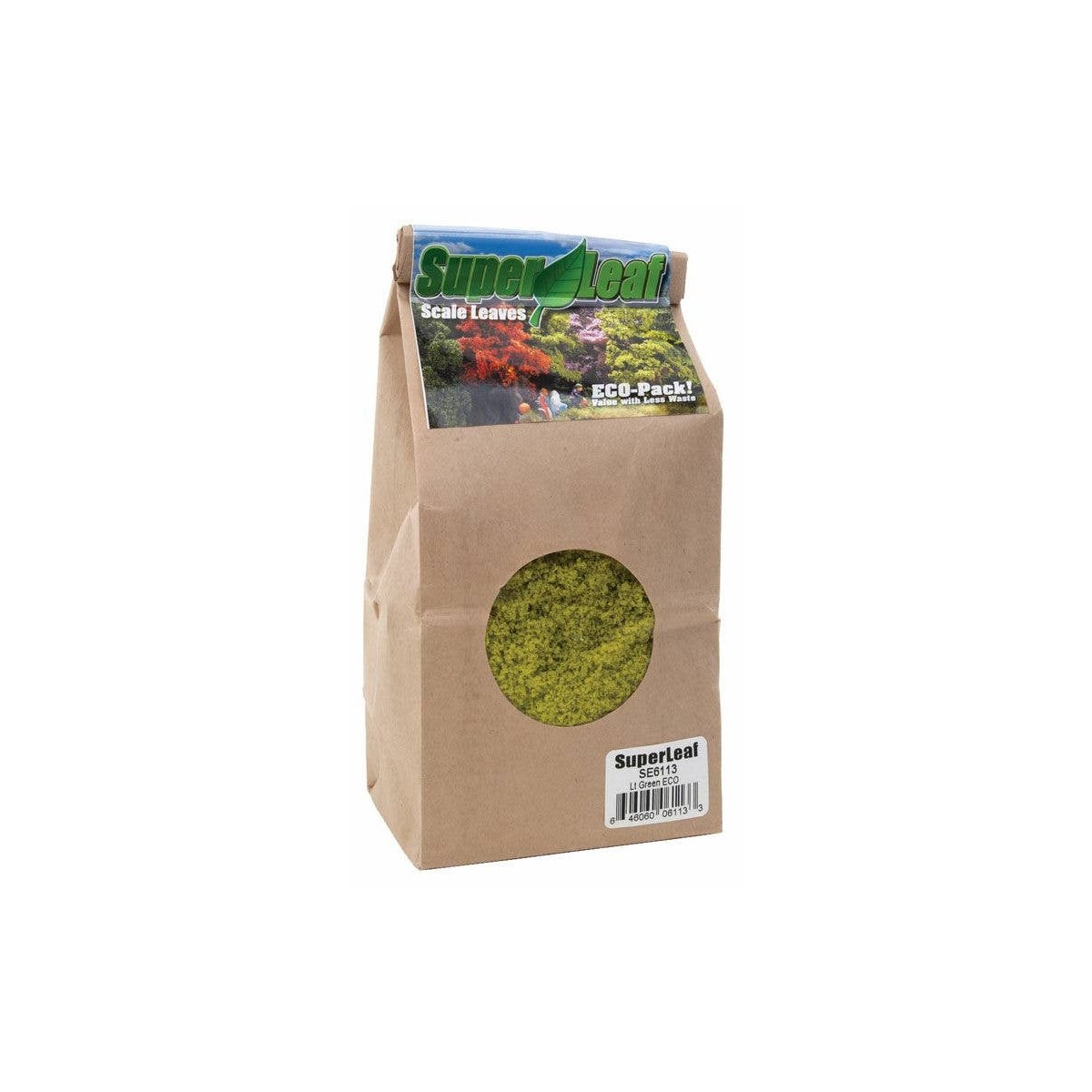 SuperLeaf Scale Model Leaf Flake - ECO-Pak - 24oz 680g -- Light Green, ALL, Scenic Express 6113