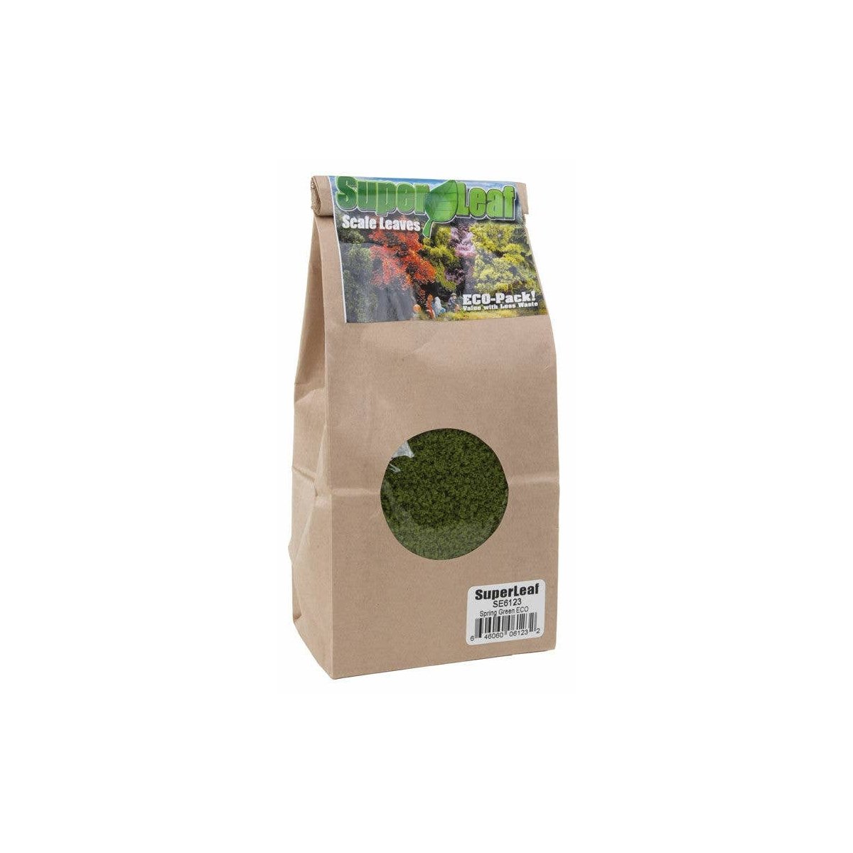 SuperLeaf Scale Model Leaf Flake - ECO-Pak - 24oz 680g -- Spring Green, ALL, Scenic Express 6123