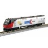 GE P42 Genesis - Standard DC -- Amtrak 161 (50th Anniversary Scheme, Phase I silver, red, black, b, HO, Kato USA Inc 376114