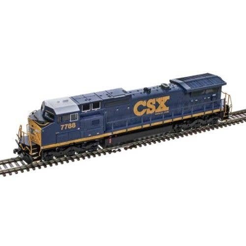 GE Dash 8-40CW - Standard DC - Master(R) Silver -- CSX 7788 (YN3, blue, yellow, black, N, Atlas Model Railroad Co. 40005830