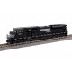 EMD SD80MAC - Standard DC -- Norfolk Southern 7218 (black, white, Dashed Sill Stripe), N, Kato USA Inc 1765517