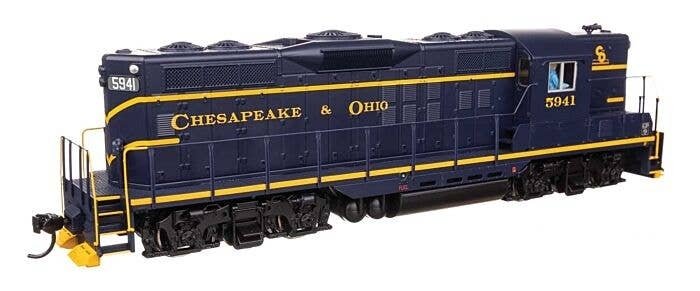 EMD GP9 Phase II with High Hood - ESU(R) Sound and DCC -- Chesapeake & Ohio 5941, HO, WalthersMainline 20493