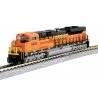 EMD SD70ACe with Nose Headlight - Standard DC -- BNSF Railway 8780 (orange, black, yellow Wedge Lo, N, Kato USA Inc 1768526