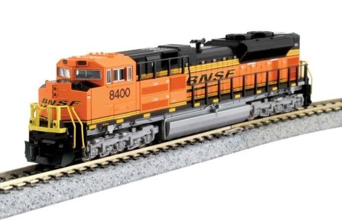 EMD SD70ACe with Nose Headlight - Standard DC -- BNSF Railway 8780 (orange, black, yellow Wedge Lo, N, Kato USA Inc 1768526