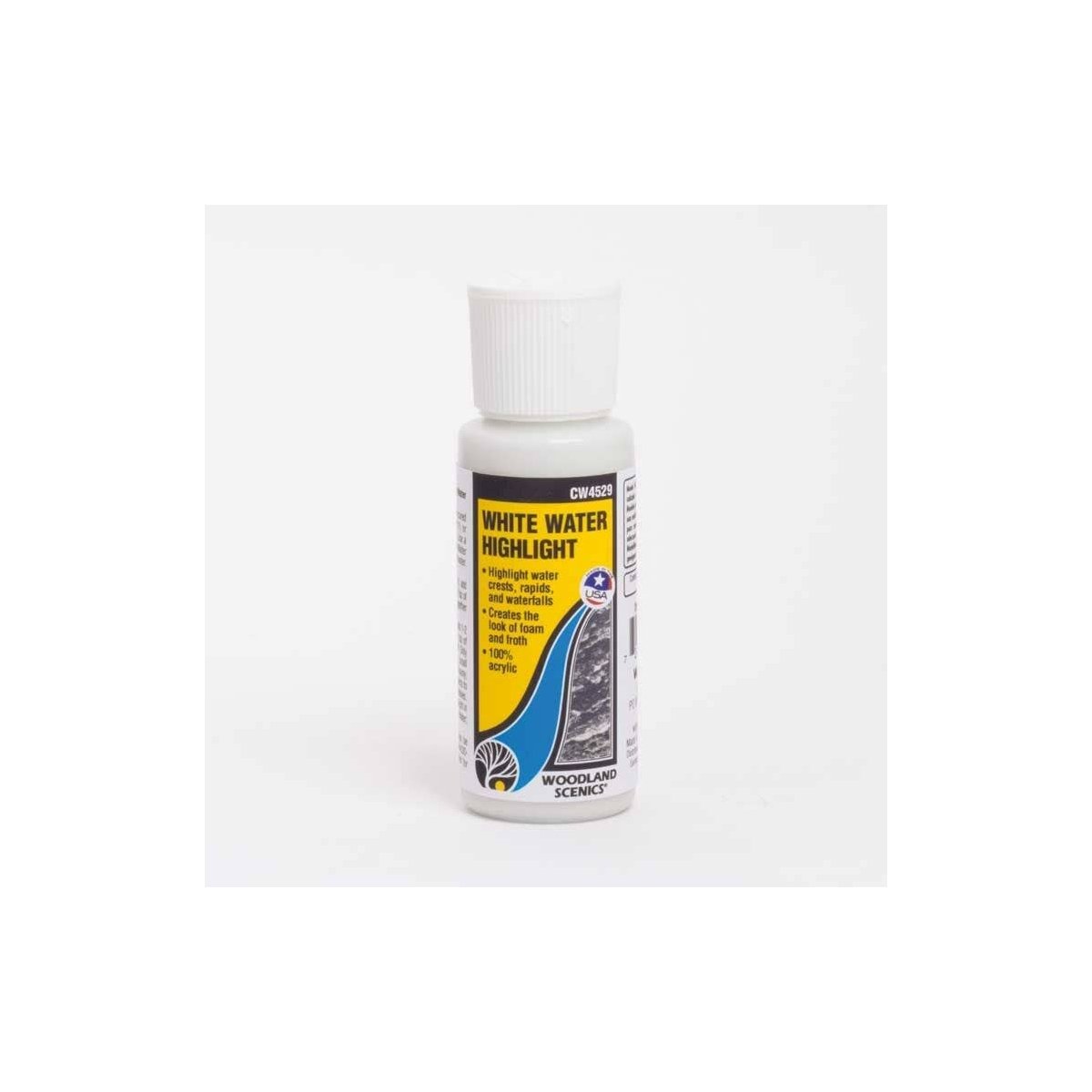 Water System - White Water Highlight -- 2oz 59.1mL, ALL, Woodland Scenics 4529