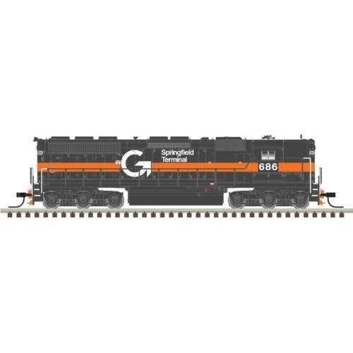 EMD SD45 High Nose - Sound and DCC - Master(R) Gold -- Guilford ST 681 (gray, orange), N, Atlas Model Railroad Co. 40006017