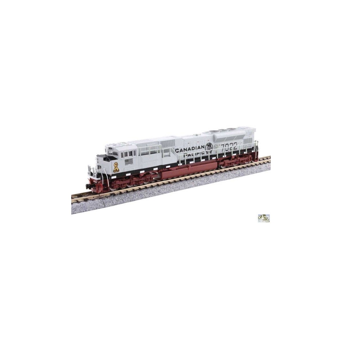 EMD SD70ACU - DCC -- Canadian Pacific 7022 (Military Heritage, Navy, gray, black, maroon, yello, N, Kato USA Inc 1768543DCC