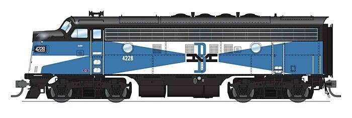 EMD F3A - Standard DC - Stealth -- Boston & Maine 4228A (McGinnis, blue, white, black), HO, Broadway Limited Imports 9658