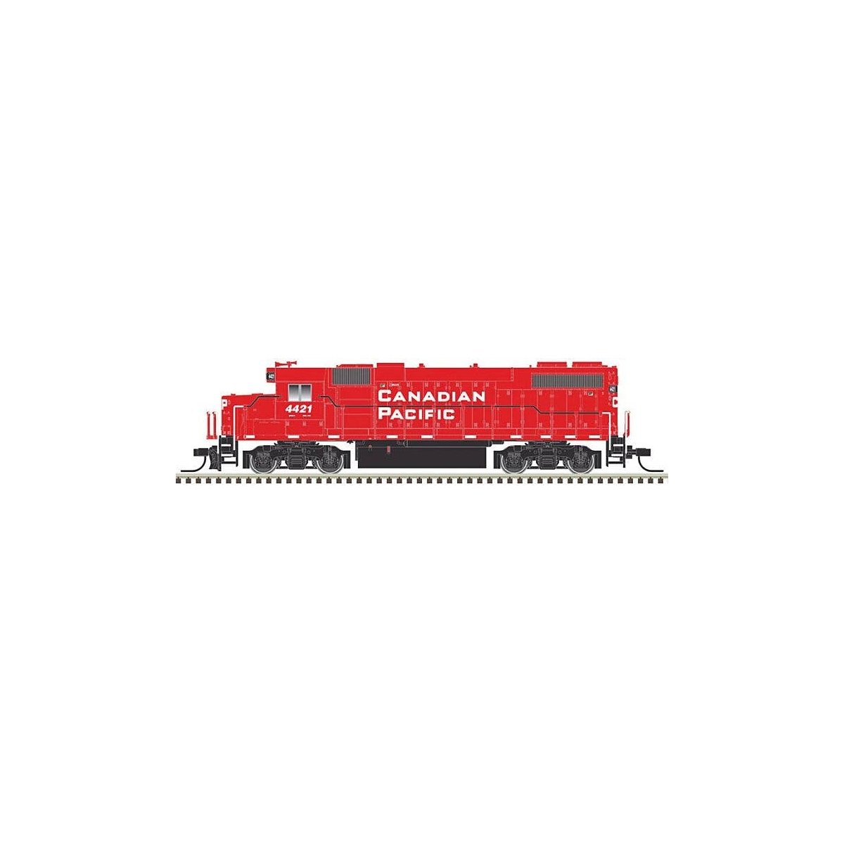 EMD GP38-2 Phase II - Standard DC -- Canadian Pacific 4401 (red, white), N, Atlas Model Railroad Co. 40004811