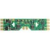 A6X 1.3 Amp, 6-Function DCC Decoder - Control Only -- Fits PROTO, Atlas, Athearn, Bachmann, Kato - 2.86 x .68 x .145′, HO, Tra