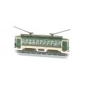 Brill Trolley - Standard DC -- Green, Cream, Brown, N, Bachmann Industries 61093