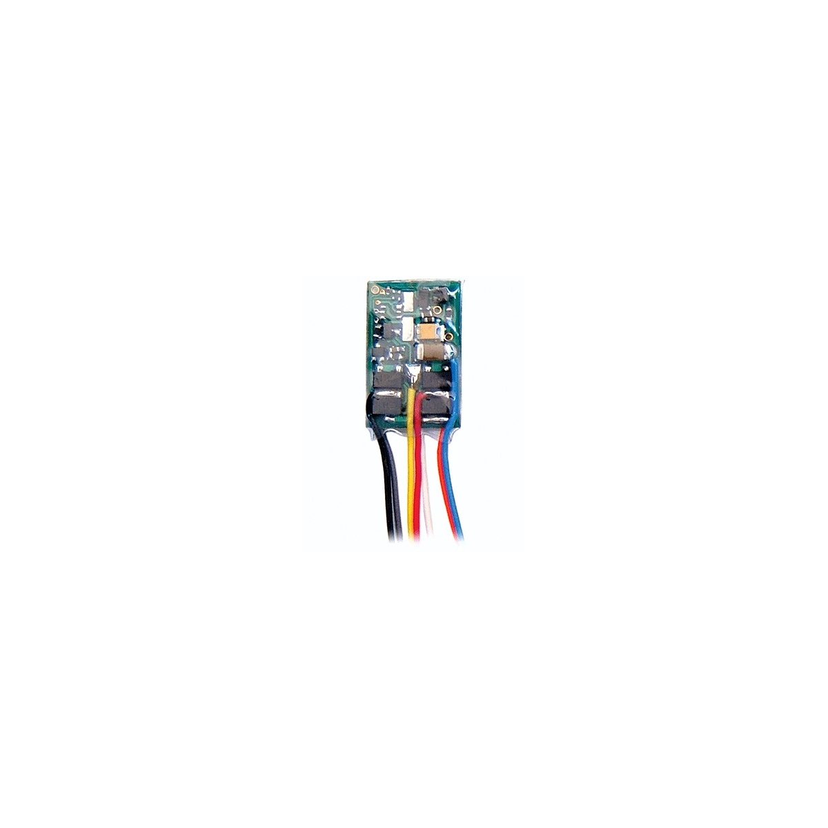 M1 1-Amp, 2-Function DCC Decoder - Control Only -- Hardwire - .567 x .359 x .135′ 14.4 x 9.1 x 3.4mm, ALL, Train Control Syste