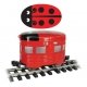 Eggliner - Standard DC -- Ladybug (red, black), G, Bachmann Industries 96280