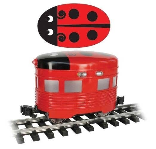 Eggliner - Standard DC -- Ladybug (red, black), G, Bachmann Industries 96280