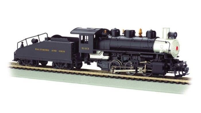 USRA 0-6-0 with Slope-Back Tender - Standard DC with Smoke -- Baltimore & Ohio 1143 (black, , HO, Bachmann Industries 50626