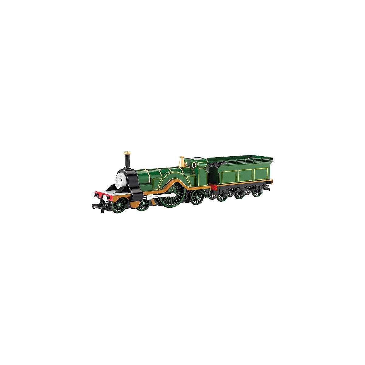Thomas & Friends(TM) -- Emily the Engine with Tender (green, yellow, black, red), HO, Bachmann Industries 58748