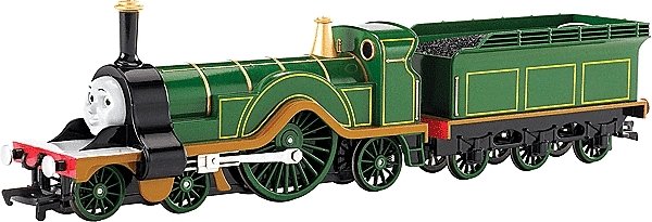 Thomas & Friends(TM) -- Emily the Engine with Tender (green, yellow, black, red), HO, Bachmann Industries 58748