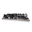 Baldwin 2-6-2 Prairie - Standard DC -- Boston & Maine 1504 (black, graphite), N, Bachmann Industries 51559