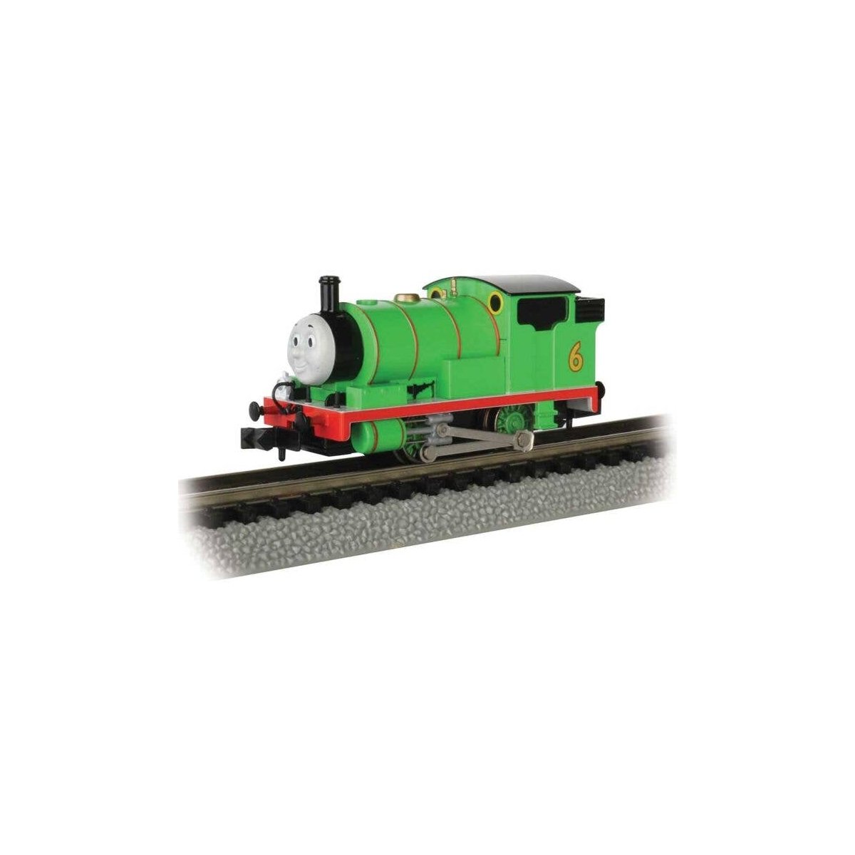 Thomas and Friends(TM) - Standard DC -- Percy the Small Engine 6 (green, red, black, yellow), N, Bachmann Industries 58792