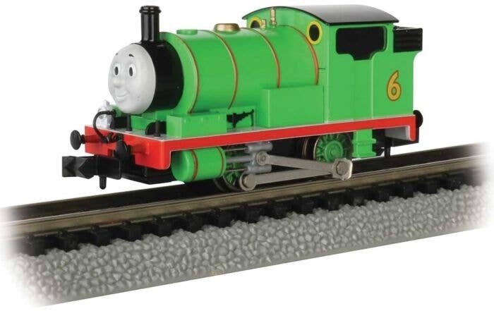 Thomas and Friends(TM) - Standard DC -- Percy the Small Engine 6 (green, red, black, yellow), N, Bachmann Industries 58792
