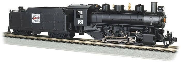 USRA 0-6-0 with Short-Haul Tender - Standard DC with Smoke -- Western Pacific 161 (black, Fe, HO, Bachmann Industries 50407