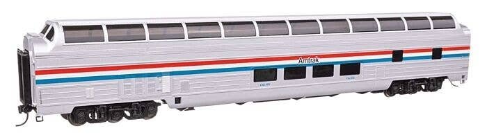 85′ Budd Great Dome - Ready to Run -- Amtrak(R) (Phase III with Decal), HO, WalthersProto 13600