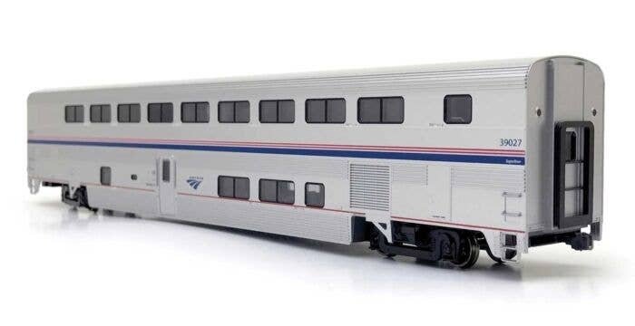 Superliner I Transition Sleeper - Ready to Run -- Amtrak 39041 (Phase IV silver, blue, red), HO, Kato USA Inc 356252