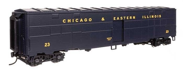 CBQ-Style Express Boxcar Troop Kitchen Conversion - Ready to Run -- Chicago & Eastern Illinois 23, HO, WalthersProto 10829