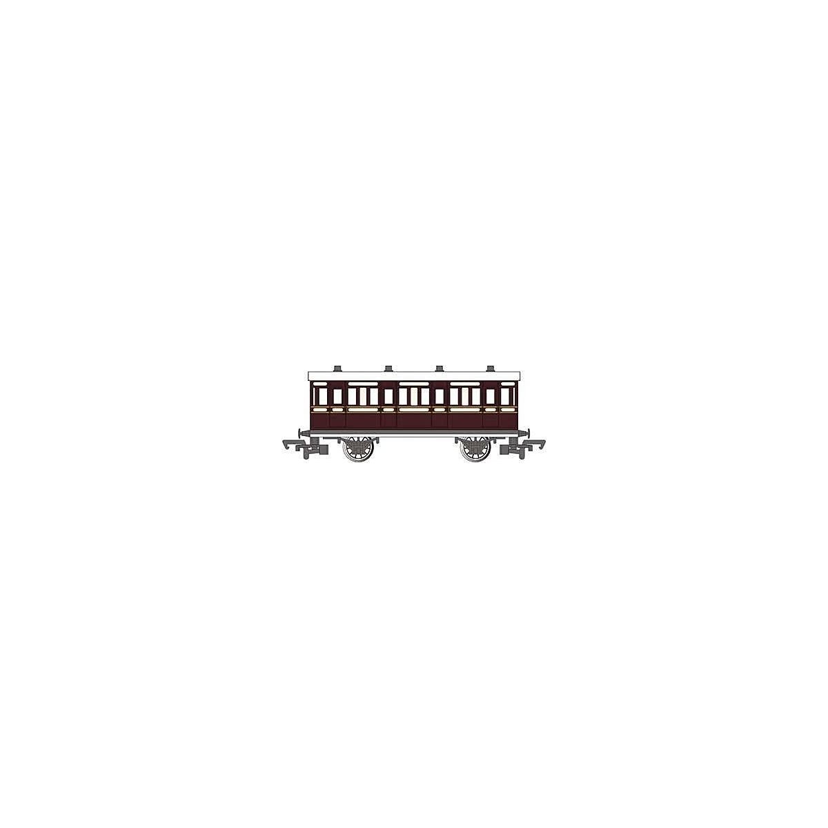Toby′s Museum Coach - Ready to Run - Thomas & Friends(TM) -- Brown, Cream, HO, Bachmann Industries 76032