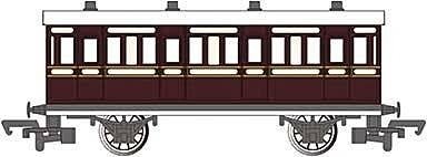 Toby′s Museum Coach - Ready to Run - Thomas & Friends(TM) -- Brown, Cream, HO, Bachmann Industries 76032