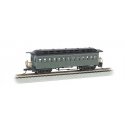 1860 - 1880 Wood Coach - Ready to Run - Silver Series(R) -- Painted, Unlettered (green), HO, Bachmann Industries 13405