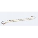 LED Interior Lighting Strip with DCC Decoder and Red Marker Lights -- Yellow 10 x 11/32′ 25.5 x .9cm, ALL, LokSound By ESU 507