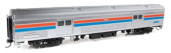 73′ Budd Baggage Car - Ready to Run -- Amtrak Phase II Decal, HO, WalthersProto 13075