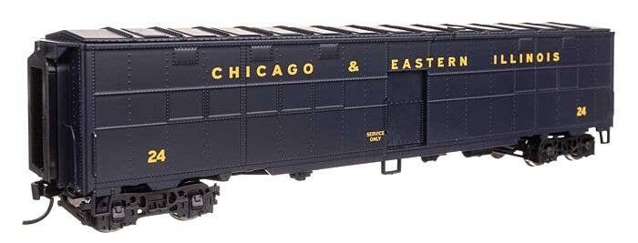 CBQ-Style Express Boxcar Troop Kitchen Conversion - Ready to Run -- Chicago & Eastern Illinois 24, HO, WalthersProto 10830