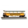 Open-Sided Excursion Car with Seats - Ready-to-Run - Silver Series(R) -- Roaring Camp & Big , HO, Bachmann Industries 17402