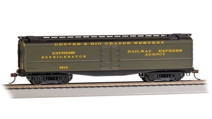 50′ Wood Express Reefer - Ready to Run -- Denver & Rio Grande Western 1613, HO, Bachmann Industries 75706