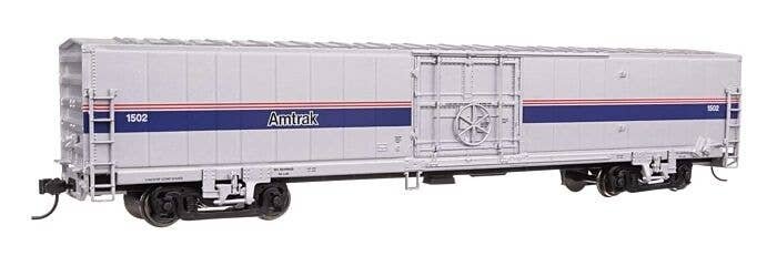 60′ Thrall Material Handling Car MHC-2 - Ready To Run -- Amtrak Phase IV 1502, HO, WalthersMainline 31106