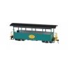 Wood Excursion Car - Ready to Run -- H. Lee Riley (green, black Roof), On30, Bachmann Industries 26005