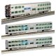 Gallery Bi-Level Commuter Train 3-Car Set w/Sound Cab Car - Ready to Run, N, Kato USA Inc 1068703S