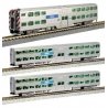 Gallery Bi-Level Commuter Train 3-Car Set w/Sound Cab Car - Ready to Run, N, Kato USA Inc 1068703S