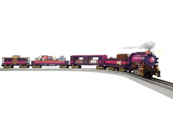 Willy Wonka & The Chocolate Factory Set - 3-Rail - LionChief Bluetooth 5.0 -- 0-8-0 w/Sound, 3 Cars, Fas, O, Lionel 2323070