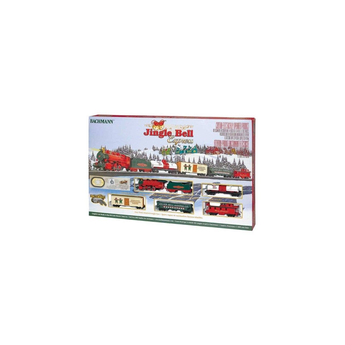 Jingle Bell Express Train Set, HO, Bachmann Industries 724