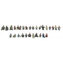 Seated Coach Passengers pkg(30), HO, Walthers SceneMaster 6034
