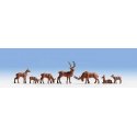 Wild Deer pkg(8), HO, Walthers SceneMaster 6076