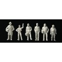 Standing and Walking Figures -- Unpainted pkg(72), HO, Walthers SceneMaster 6053