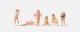 Nude Women Sunbathers -- Set 2 pkg(6), HO, Merten 212527