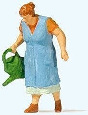 Old Lady Watering Flowers - Individual Figure, HO, Preiser Kg 28207