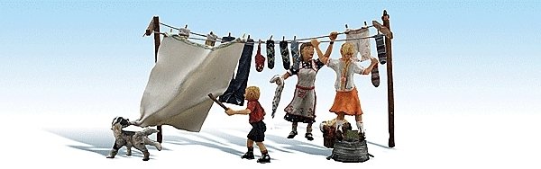 Scenic Accents(R) -- Wash Day Getaway, HO, Woodland Scenics 1936