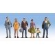 Pedestrians pkg(6) -- Set 2, HO, Walthers SceneMaster 6056