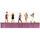 Working People -- Women Fashion Models on the Catwalk pkg(5), HO, Preiser Kg 10621